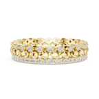 Vintage Diamond Eternity Band in Rose Gold