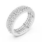 Floral Diamond Eternity Band in Rose Gold