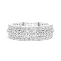Floral Diamond Eternity Band in Rose Gold