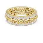 Floral Diamond Eternity Band in Rose Gold