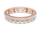 Vintage Diamond Eternity Band with Geometric Pattern