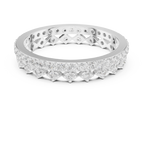Vintage Diamond Eternity Band with Geometric Pattern