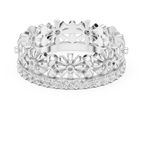 Floral Diamond Eternity Ring Band in Rose Gold