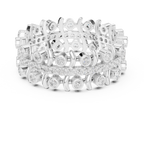 Vintage Diamond Eternity Band with Bezel Details
