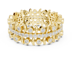 Vintage Diamond Eternity Band with Bezel Details