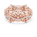 Luxury Floral Diamond Eternity Band Ring