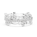 Luxury Floral Diamond Eternity Band Ring