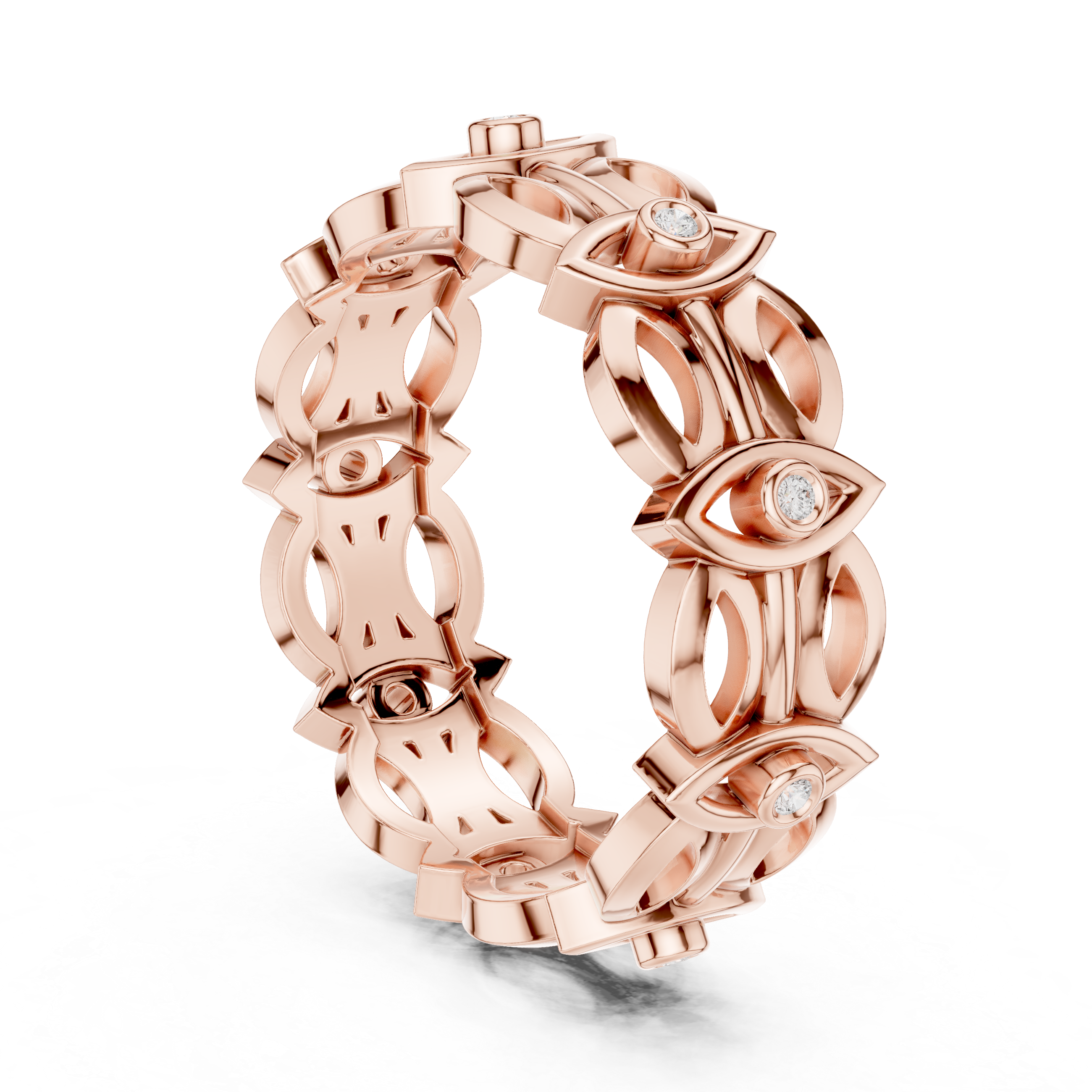 Minimal Vintage Diamond Band Ring