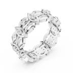 Minimal Vintage Diamond Band Ring