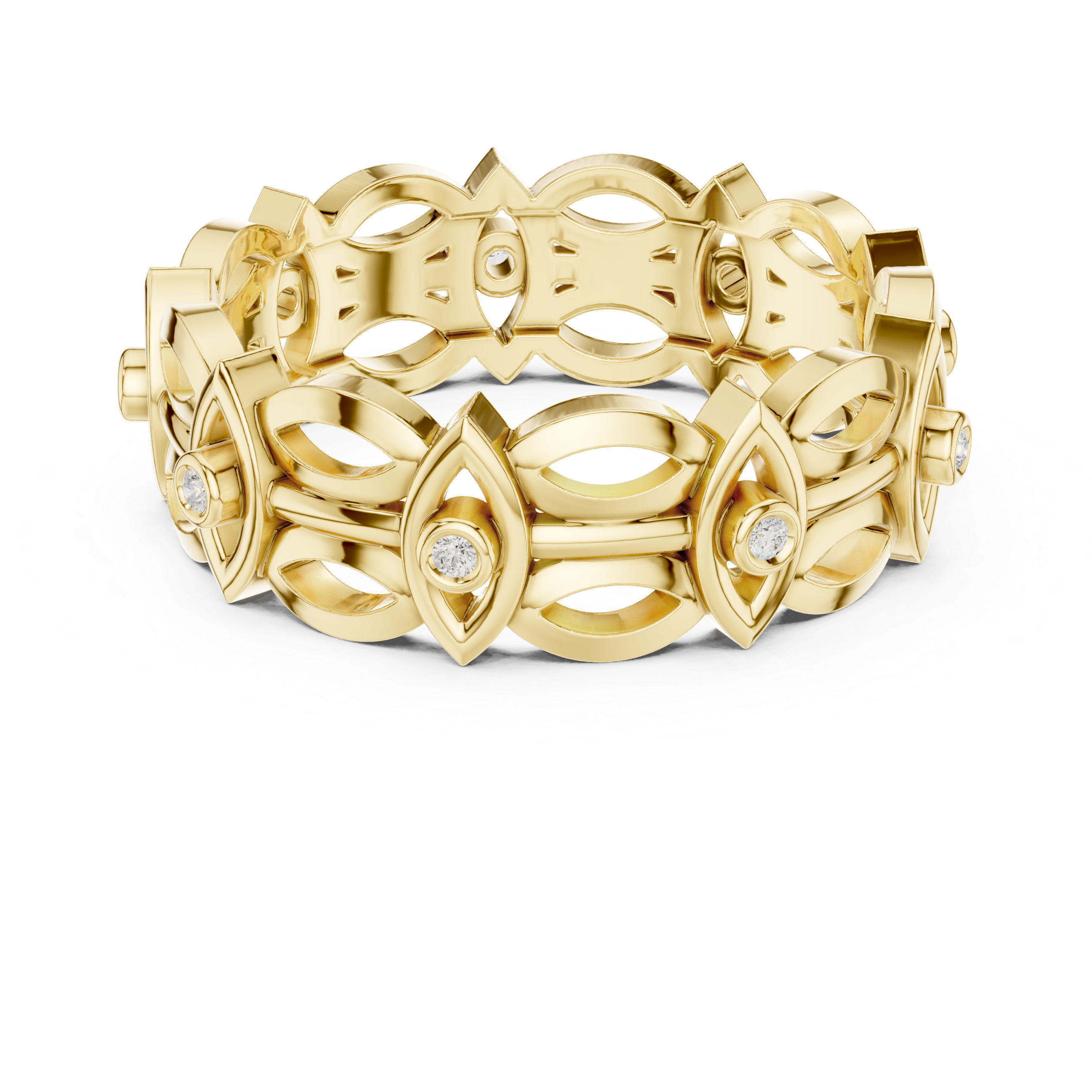 Minimal Vintage Diamond Band Ring
