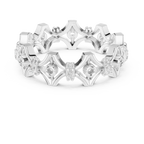 Vintage Floral Diamond Eternity Band Ring