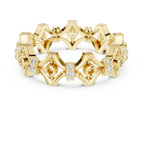 Vintage Floral Diamond Eternity Band Ring