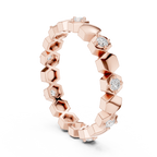 Minimal Diamond Eternity Band Ring in Gold