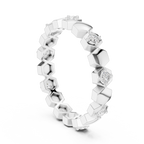 Minimal Diamond Eternity Band Ring in Gold