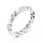 Minimal Diamond Eternity Band Ring in Gold