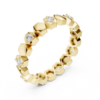 Minimal Diamond Eternity Band Ring in Gold