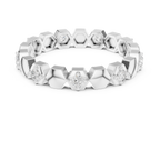Minimal Diamond Eternity Band Ring in Gold