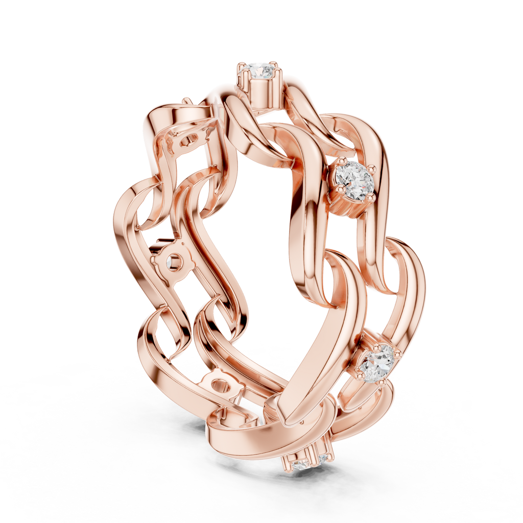 Twisted Eternity Lab Grown Diamond Ring in 14K & 18K Gold