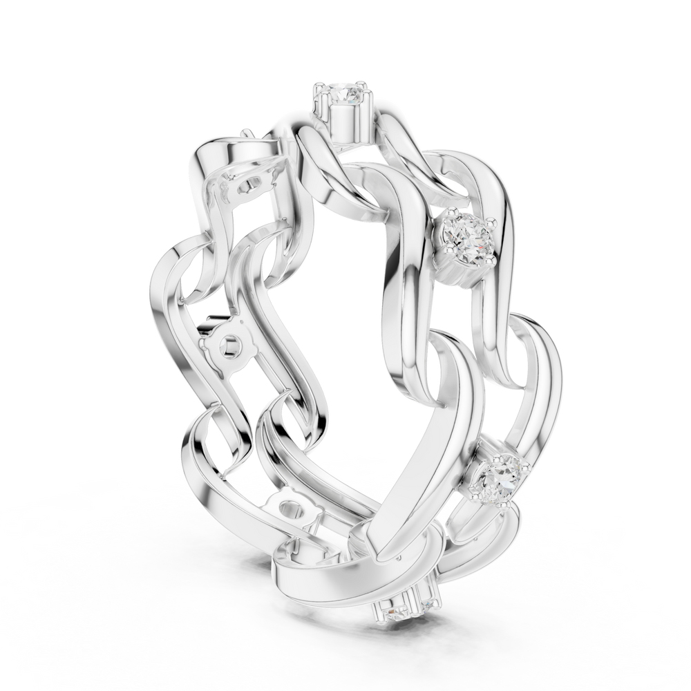 Twisted Eternity Lab Grown Diamond Ring in 14K & 18K Gold