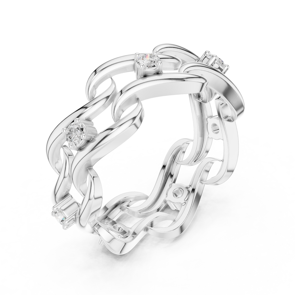 Twisted Eternity Lab Grown Diamond Ring in 14K & 18K Gold