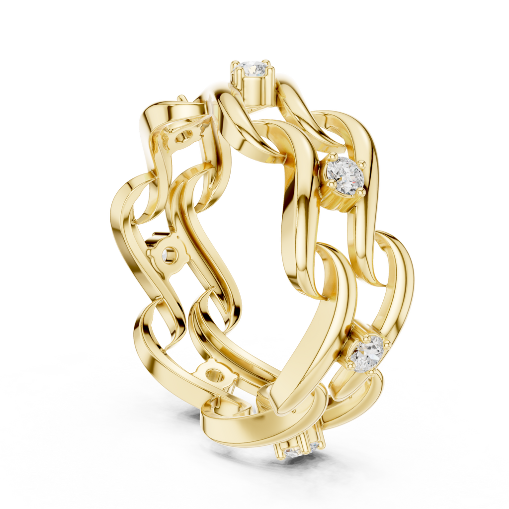 Twisted Eternity Lab Grown Diamond Ring in 14K & 18K Gold