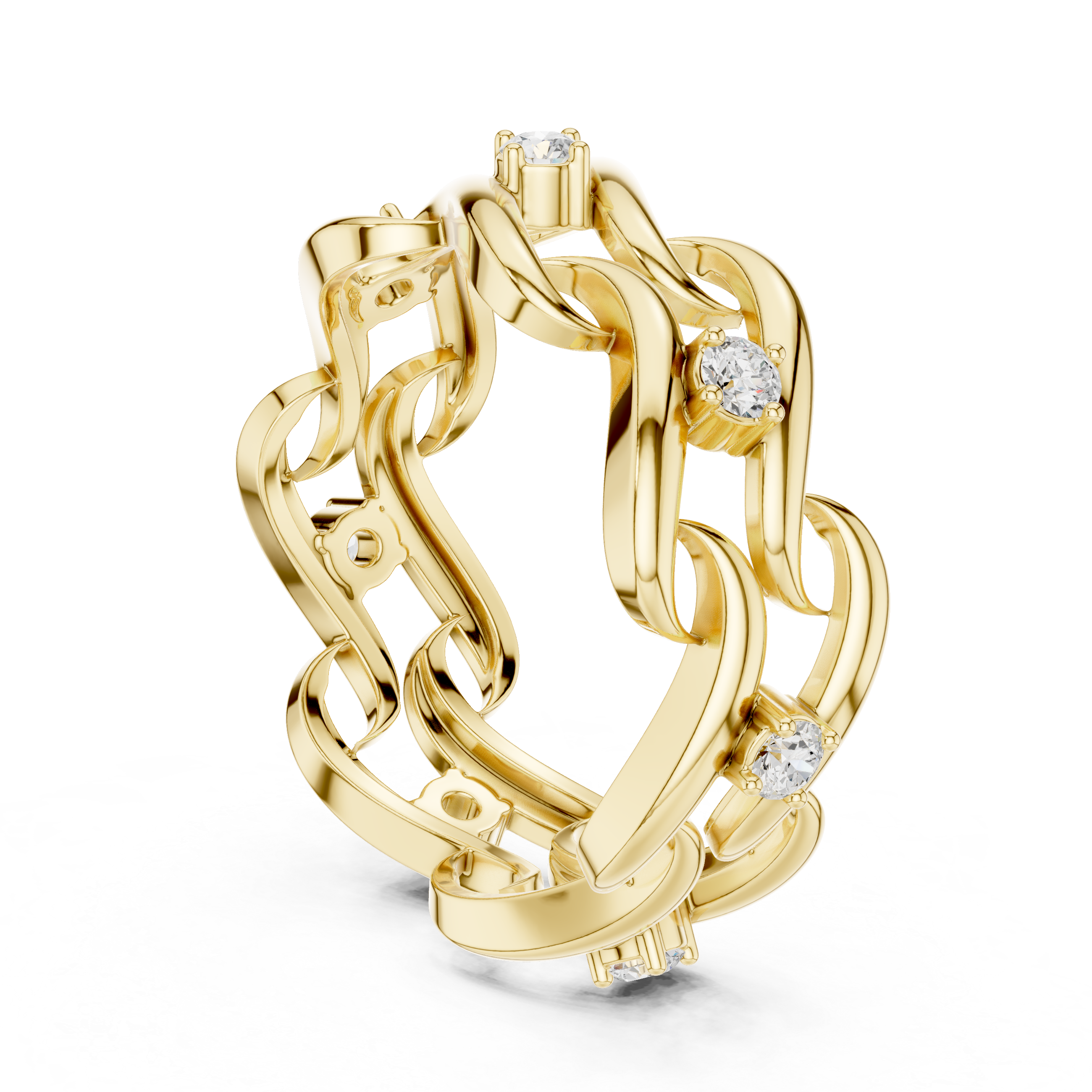 Twisted Eternity Lab Grown Diamond Ring in 14K & 18K Gold