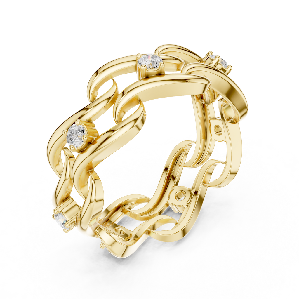 Twisted Eternity Lab Grown Diamond Ring in 14K & 18K Gold