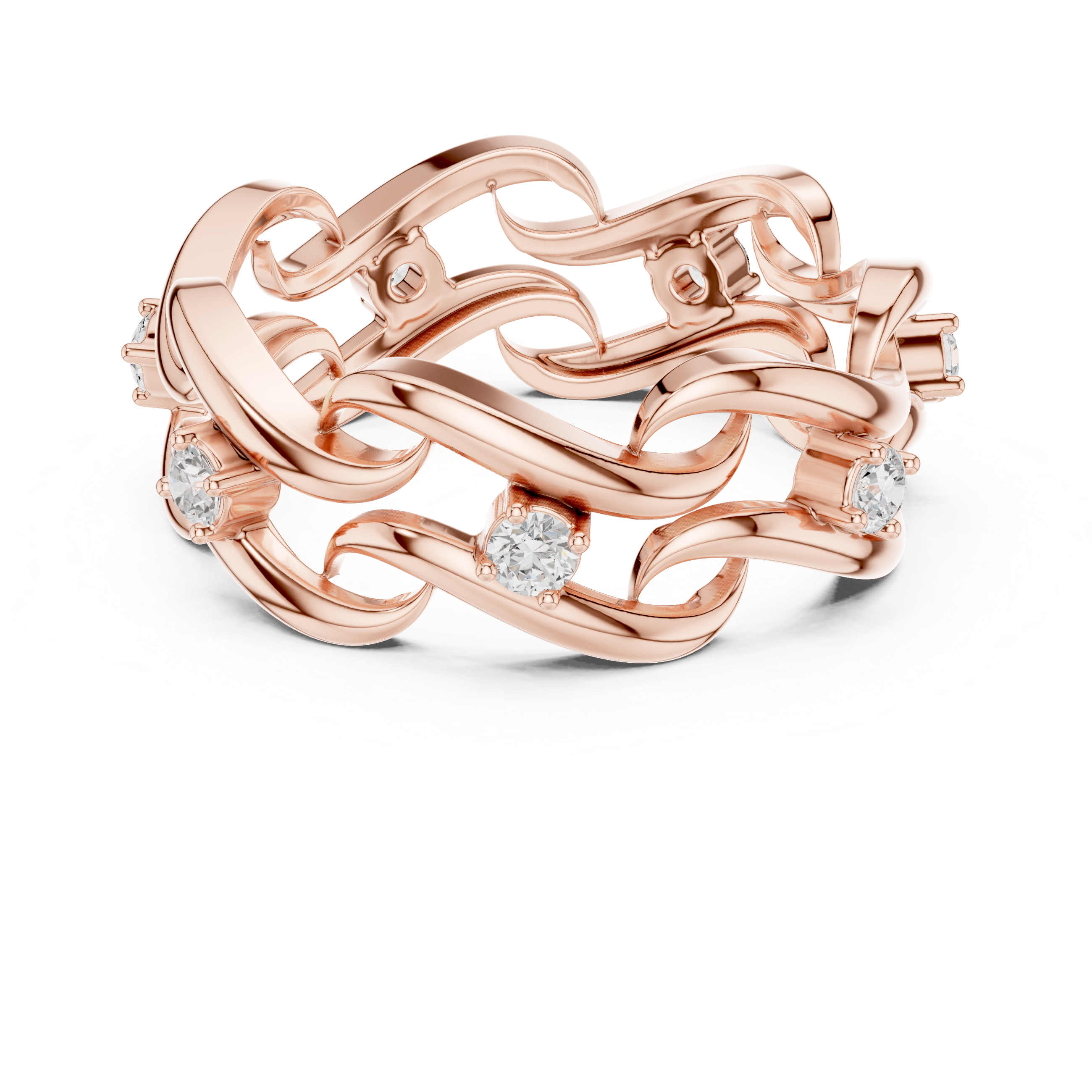 Twisted Eternity Lab Grown Diamond Ring in 14K & 18K Gold