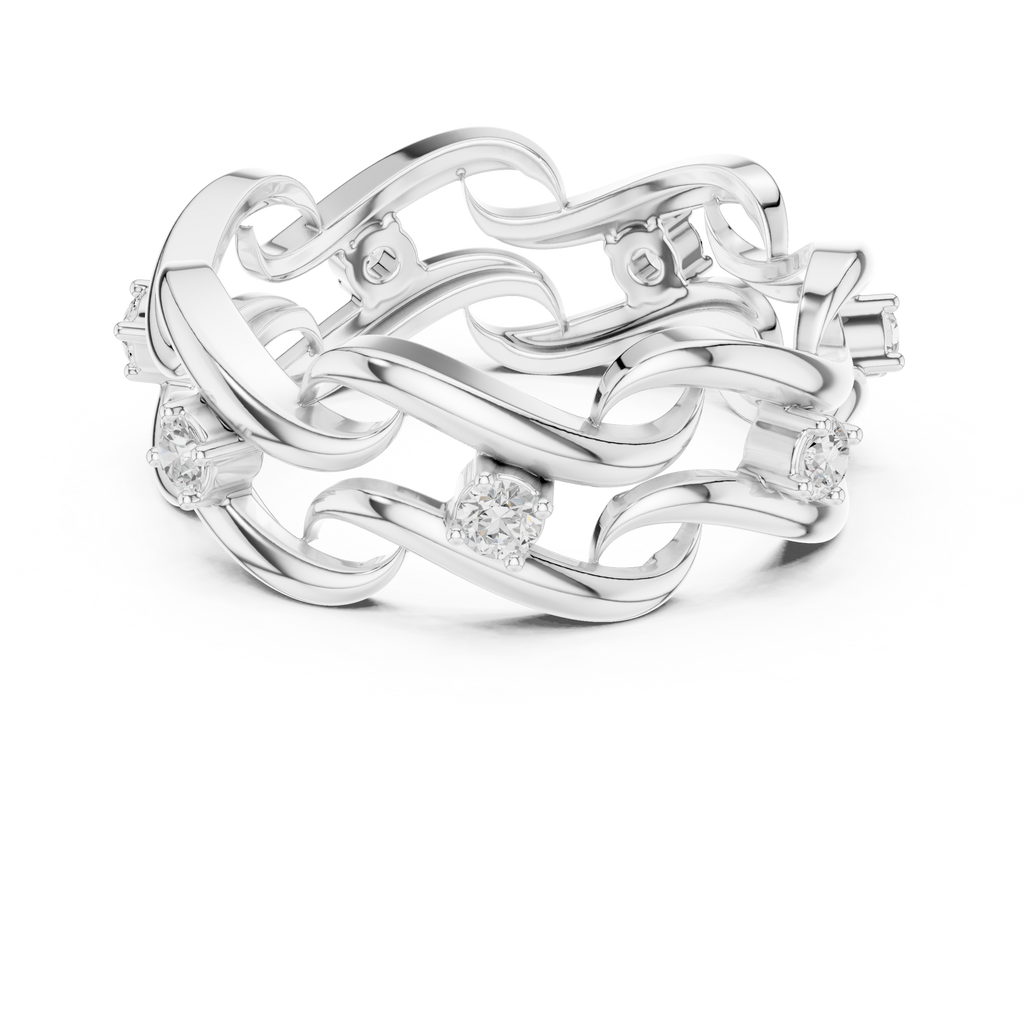 Twisted Eternity Lab Grown Diamond Ring in 14K & 18K Gold