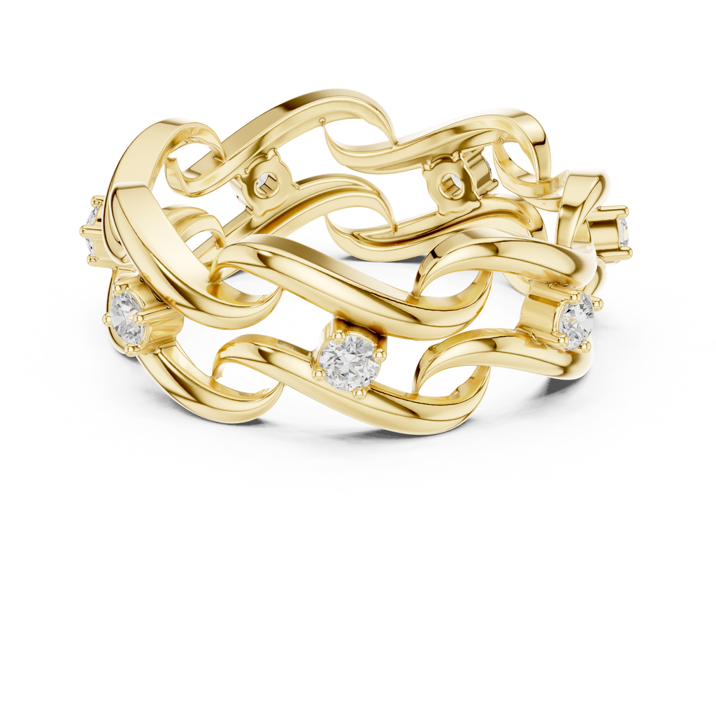 Twisted Eternity Lab Grown Diamond Ring in 14K & 18K Gold