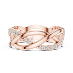 Twisted Pavé Diamond Infinity Ring in 14K & 18K Gold