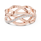 Twisted Pavé Diamond Infinity Ring in 14K & 18K Gold