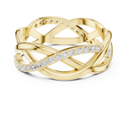 Twisted Pavé Diamond Infinity Ring in 14K & 18K Gold