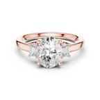 Oval Cut Three Stone Diamond Engagement Ring