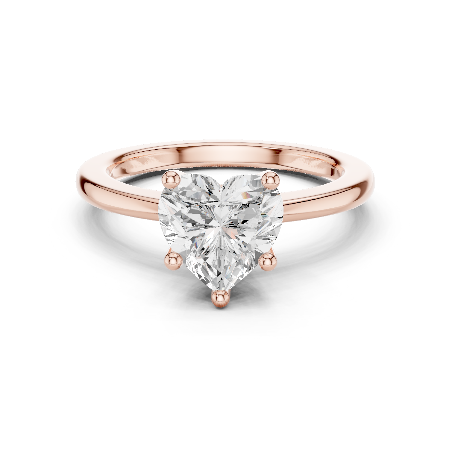 Heart Cut Solitaire Engagement Ring