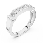 0.55 CT Five Stone Round Diamond Wedding Band
