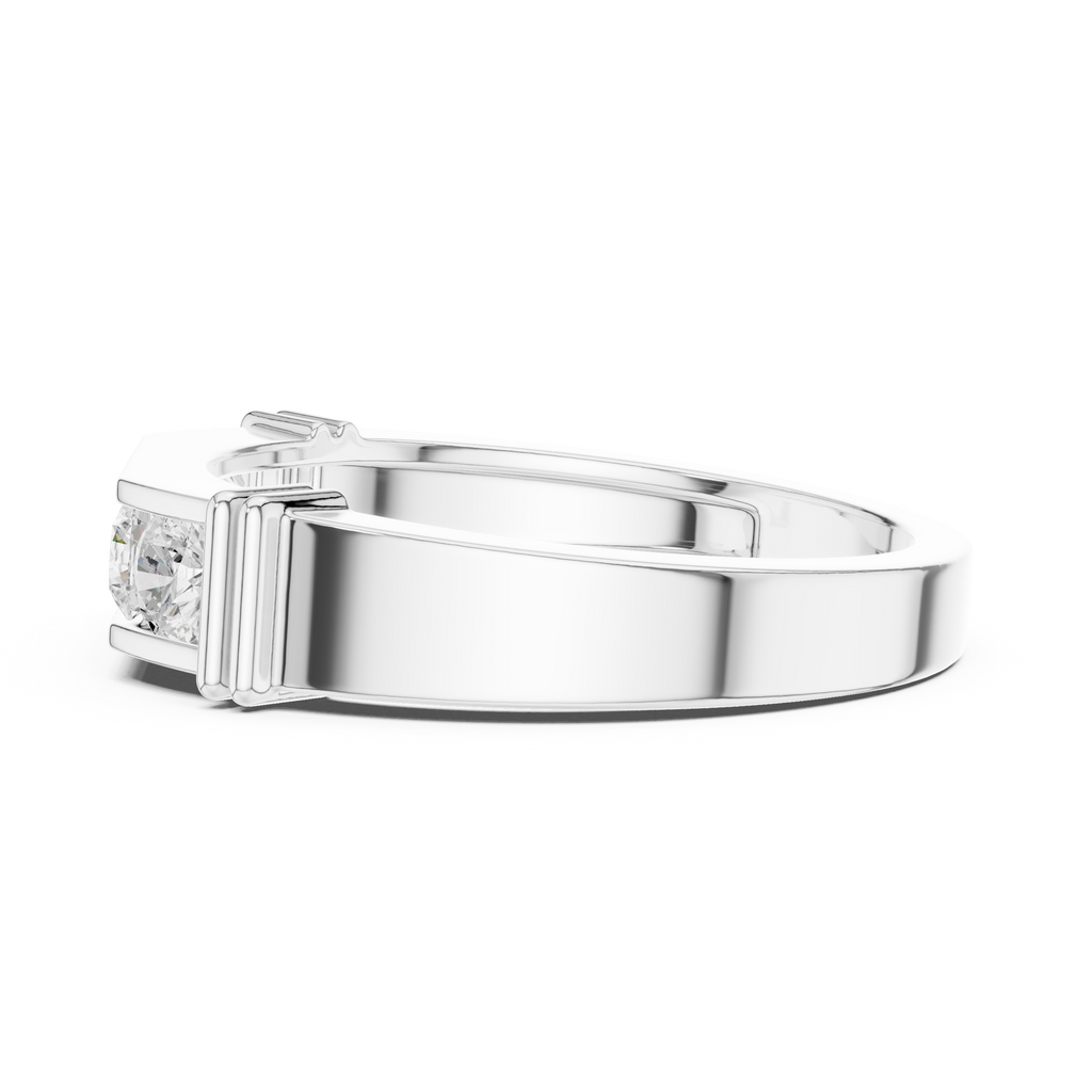 0.55 CT Five Stone Round Diamond Wedding Band