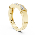 0.55 CT Five Stone Round Diamond Wedding Band