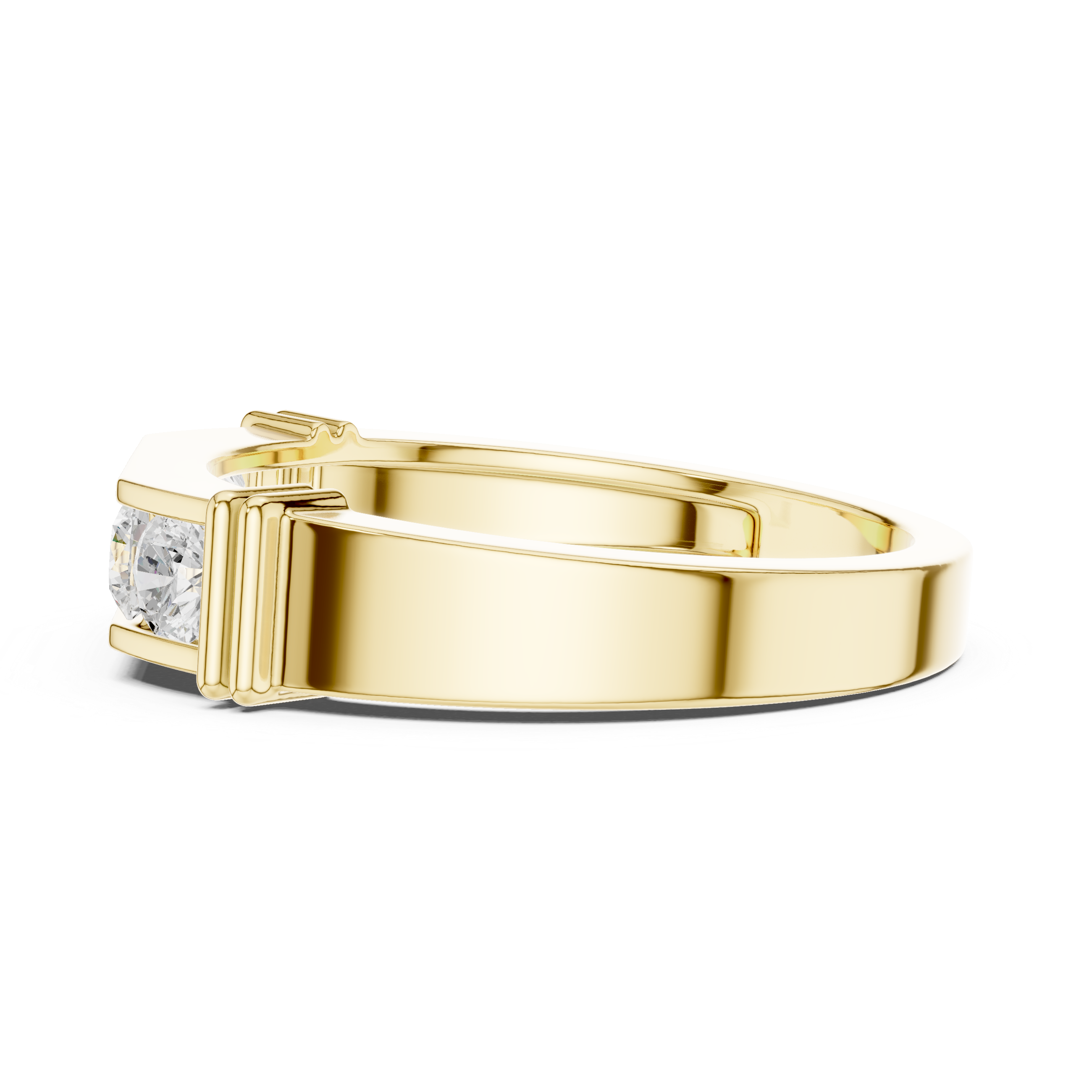 0.55 CT Five Stone Round Diamond Wedding Band