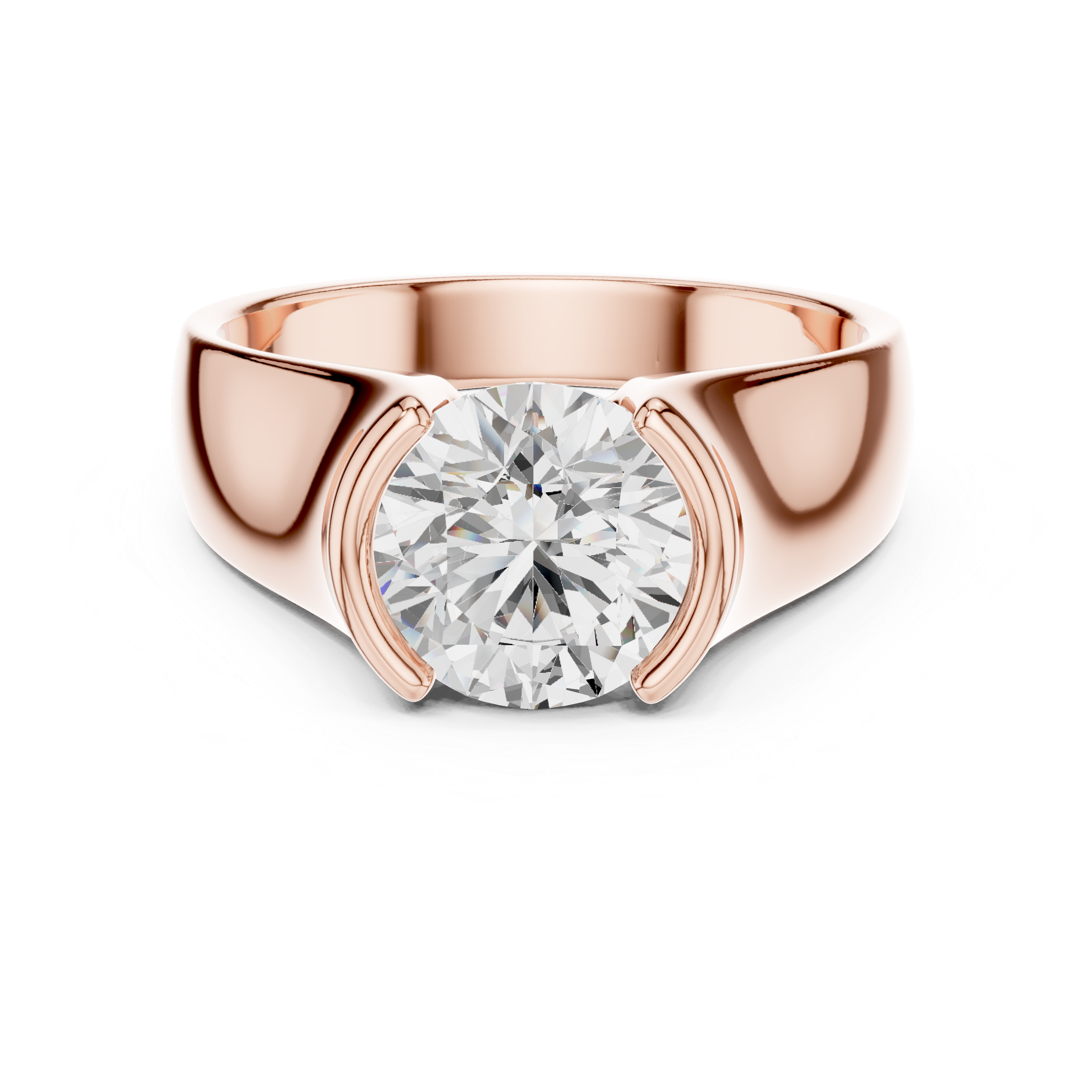 1.50 CT Round Diamond Men's Signet Ring