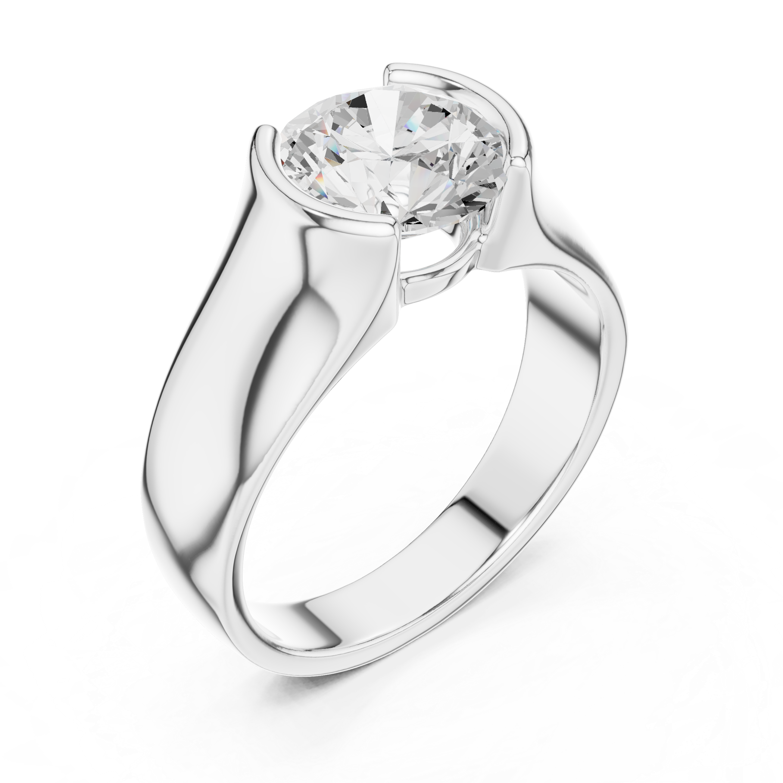 1.50 CT Round Diamond Men's Signet Ring