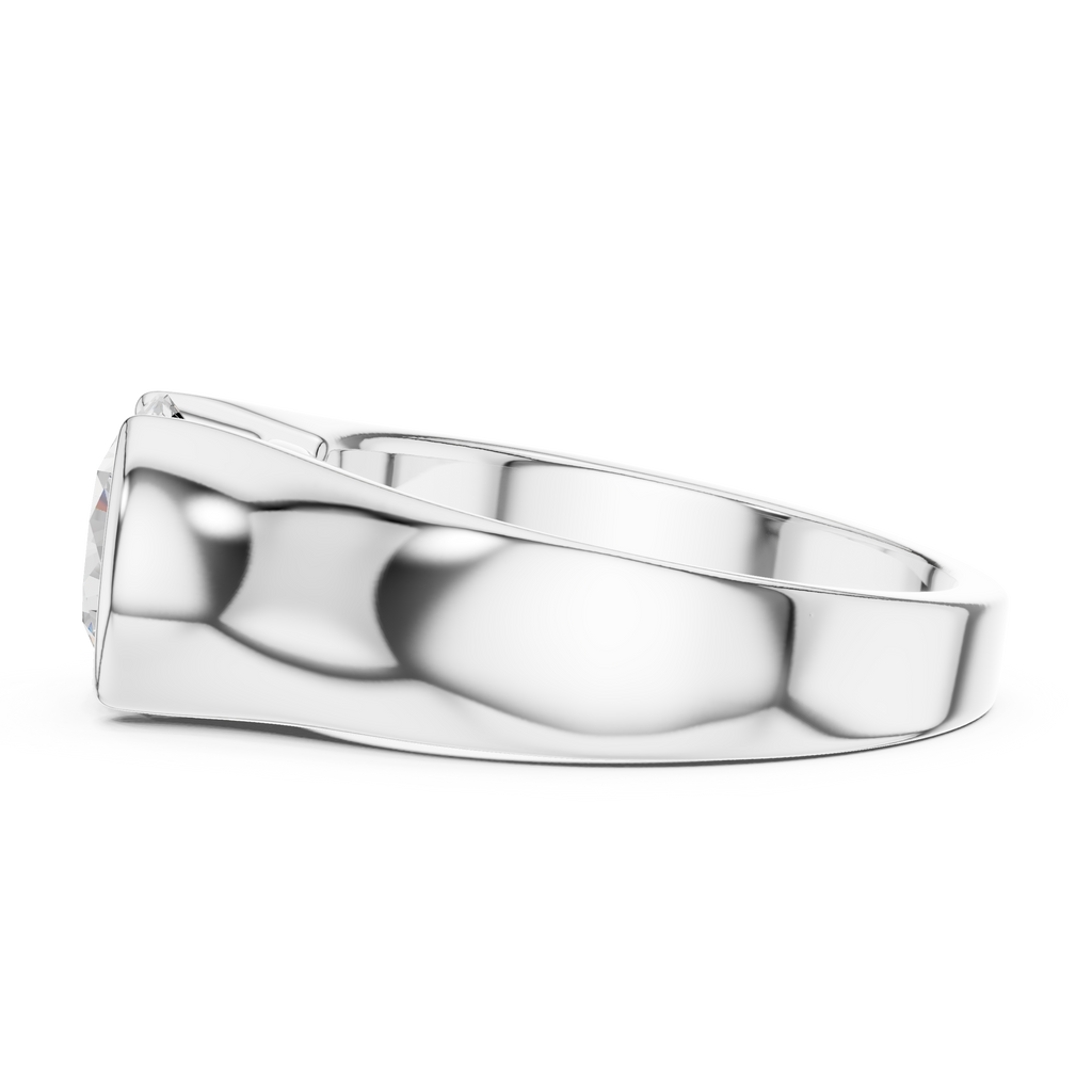 1.50 CT Round Diamond Men's Signet Ring