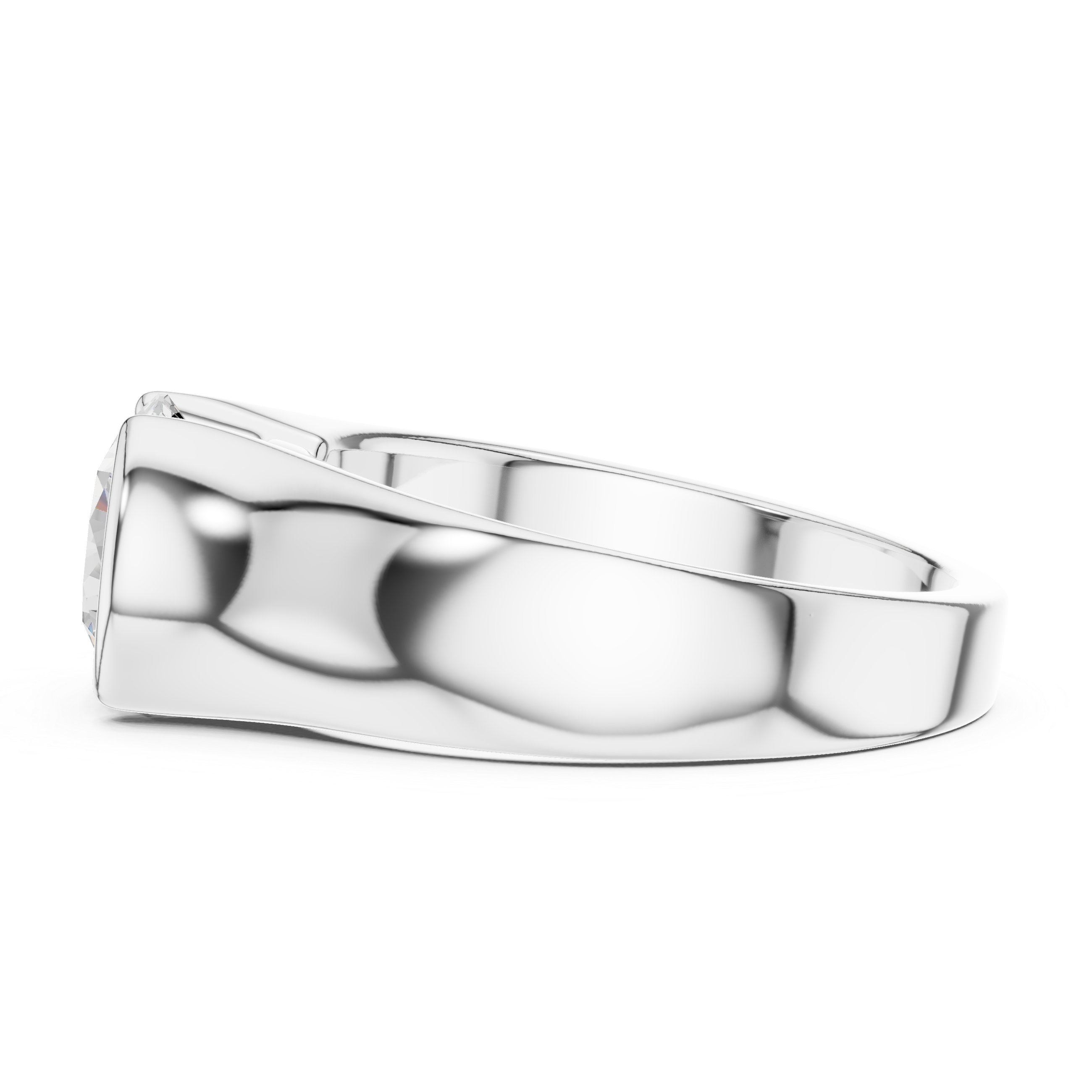 1.50 CT Round Diamond Men's Signet Ring