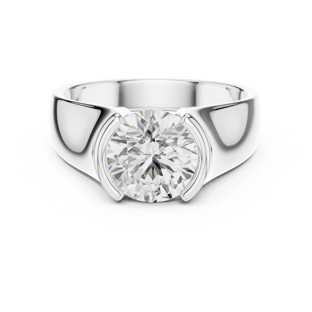 1.50 CT Round Diamond Men's Signet Ring