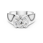 1.50 CT Round Diamond Men's Signet Ring