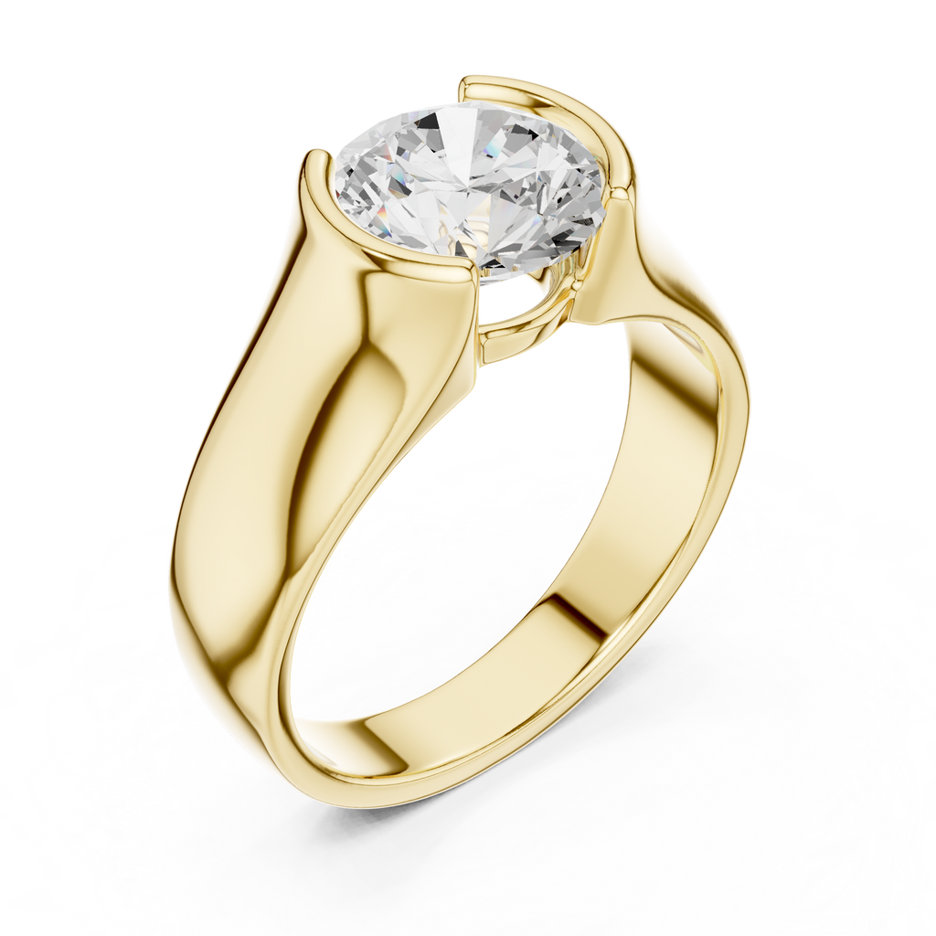 1.50 CT Round Diamond Men's Signet Ring