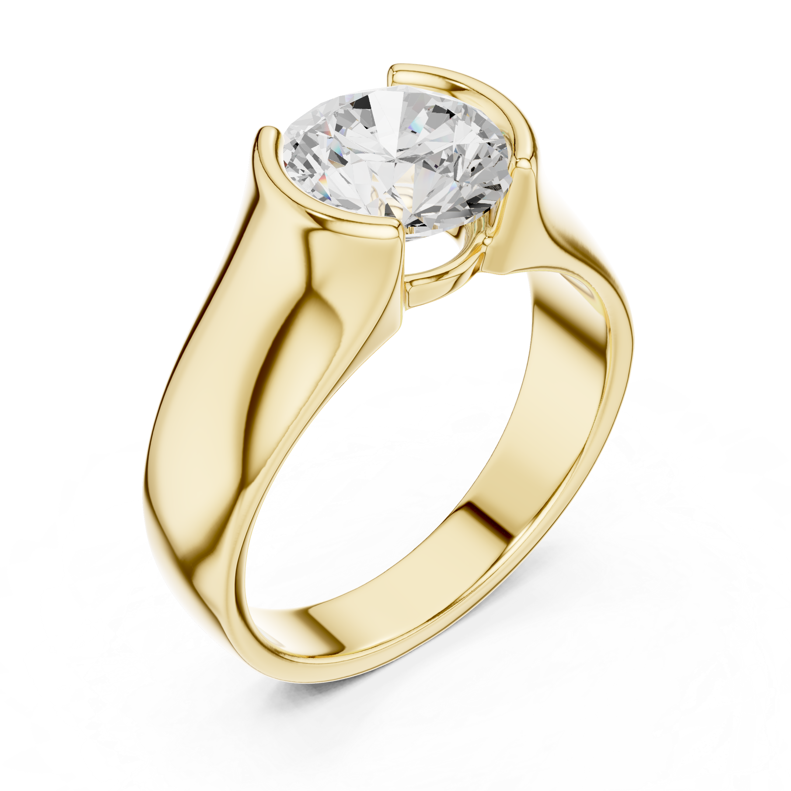 1.50 CT Round Diamond Men's Signet Ring