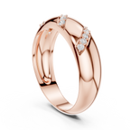 0.13 CT Men's Pavé Diamond Band Ring