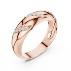 0.13 CT Men's Pavé Diamond Band Ring