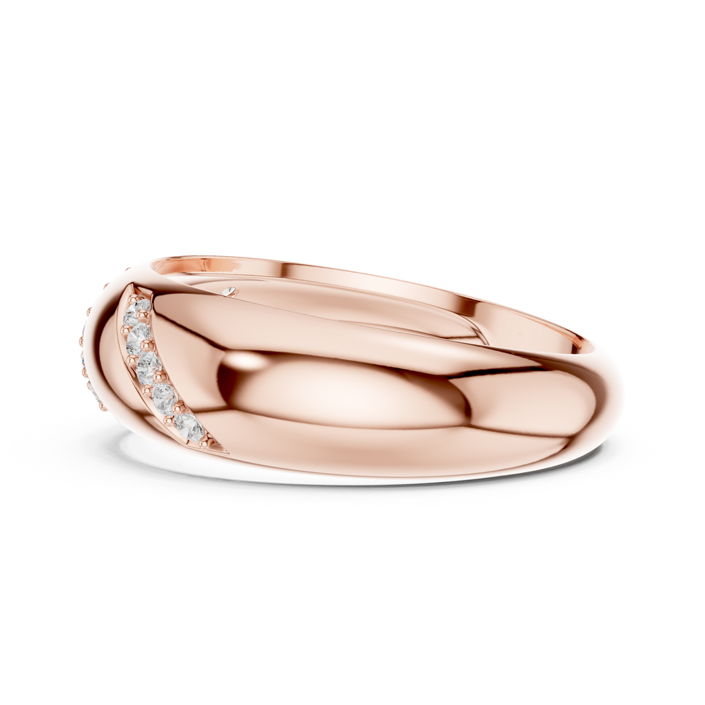 0.13 CT Men's Pavé Diamond Band Ring